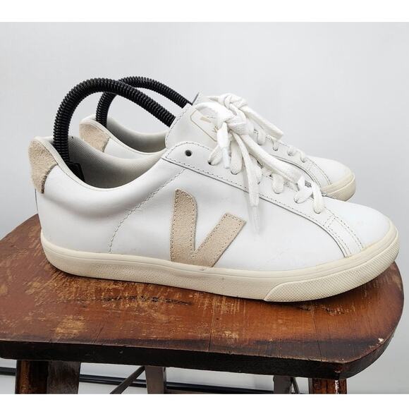 Veja Esplar Sneakers White Leather Size 8 - Picture 2 of 9